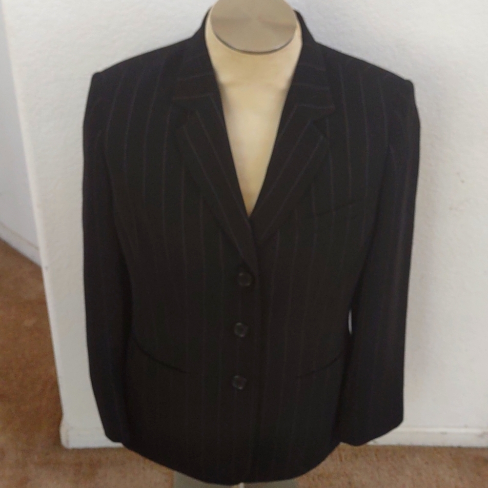 Black Pinstripe Blazer w/Pants